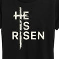 thumbnail image 3 of Instant Message - He Is Risen - Women's Short Sleeve Graphic T-Shirt, 3 of 6