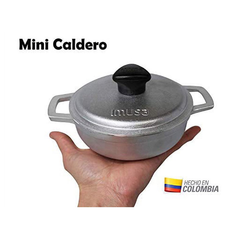 IMUSA USA GAU-80560 - Mini caldero colombiano tradicional (horno holandés)  para cocinar y servir, con capacidad para 0.7 qt.