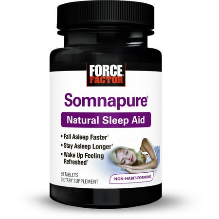 Force Factor Somnapure Natural Sleep Aid, 30 Ct (The Best Sleep Aid For Insomnia)
