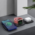 thumbnail image 3 of Almohadilla de carga inalámbrica para Iphone Soporte de cargador inalámbrico 3 en 1 plegable y compacto, alfombrilla de estación de carga portátil inalámbrica para Iwatch/airpods/iphone (no. Afortunado Sencillez, 3 of 5