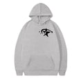 thumbnail image 6 of Valora Men Sweatshirt Men's Hooded Sweatshirt for Casual Style with European Embroidery Versatile Hoodie Cardigan Top for Men and Women Grey XL, 6 of 7