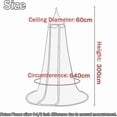 thumbnail image 5 of Baby Crib Canopy, Blue Pink Stars Mosquito Net Curtain Canopy Dome Princess Bed Tent, Bedroom Decoration Dressing Reading Playhouse (Pink), 5 of 5