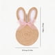 thumbnail image 3 of Decoración de Mesa de Pascua,Flax Saucer Rabbits Easter Bunny Rope Table Mats Festive Party Decorations Decorative Accessories Decoración del hogar, 3 of 6