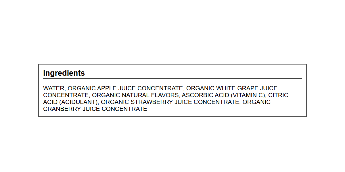 Trader joe's Organic Fruit Punch Juice Beverage 6.75 Fl Oz - 2 pack