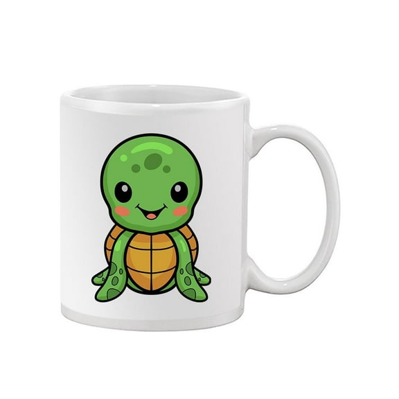 Cute Sea Turtle Cartoon Grin Mug - Image by Shutterstock,