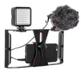 thumbnail image 2 of FocusFoto - Soporte para cámara de vídeo para smartphone, mango estabilizador con micrófono de escopeta BOYA by-MM1 + kit de 49 luces LED para teléfono móvil, iPhone, cine, videógrafo profesional, 2 of 5