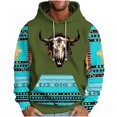 thumbnail image 2 of Styesk Sweatshirts pour Hommes, Sweat à Capuche Imprimé à Manches Longues et Amples, 2 of 5