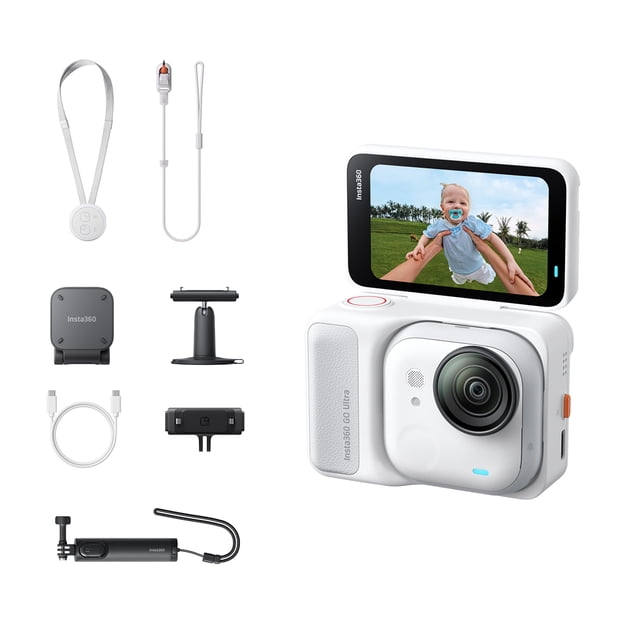 Cámara De Acción Insta360 Go Ultra Creator Bundle 4k Blanco