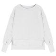 thumbnail image 4 of Girl Sweatshirt Long Sleeve Girls White Sweatshirt Crewneck Pullover Tops Warm Fall Winter Clothes 11-12 Years Boy Clothes Boys Girls Fashion, 4 of 5