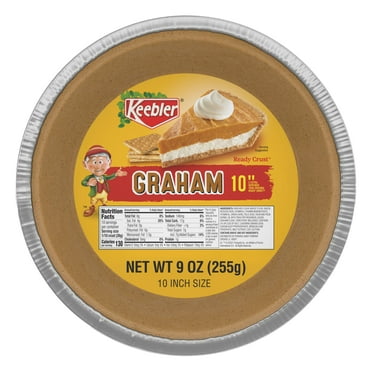 Keebler Ready Crust 10-Inch Graham Cracker Pie Crust, Premade Pie Crust, 9 oz