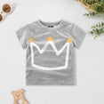 thumbnail image 2 of Staki Baby Boys' Toddler Short Sleeve T-Shirts Crewneck Tops Casual Basic Tees Infant Cute Summer Shirts 18M-12Y,2-3 Years, 2 of 4