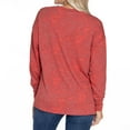 thumbnail image 2 of Women's Red Texas Tech Red Raiders Brandy Tie Dye Tri-Blend Long Sleeve Top, 2 of 2