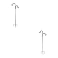 thumbnail image 1 of Billuyoard Ganchos para ladrones Instalar en ganchos 2x Materiales Gancho Jardín Pastores Ladrón Metal para hierbas y verduras 1.3 esquina 1.3*124 cm 4 esquinas 2Conjunto, 1 of 1