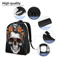 thumbnail image 5 of Haiem Flower Horn Skull A Backpack - Stylish and Durable 15-inch Laptop Backpack with Waterproof Oxford Fabric, 5 of 8