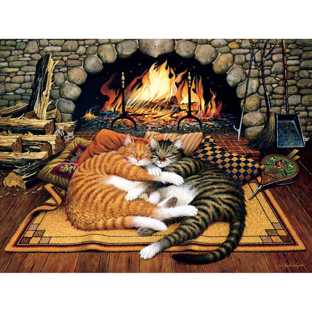 Buffalo Games Charles Wysocki Cats: All Burned Out 750 Piece Jigsaw Puzzle by Buffalo Games
