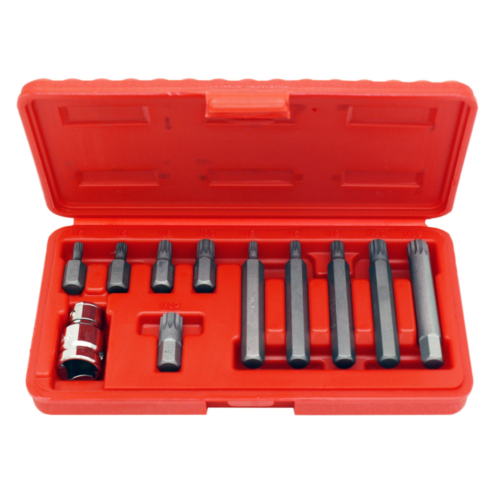11pc. 12 Point Spline Bit Set