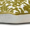 thumbnail image 2 of The HomeCentric Cushion Cover, Decorative Green Pack of 2, 22x22 inch (55x55 cm) Throw Pillow Covers, Velvet Velvet Throw Pillows For Sofa, Floral Pattern Modern Style Easter - Chartreuse Flowery, 2 of 3