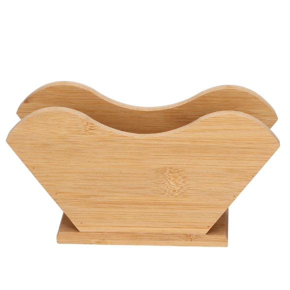 Coffee Filter Paper Holder Bamboo Countertop Reusable V Shape Tissue Dispenser for Home