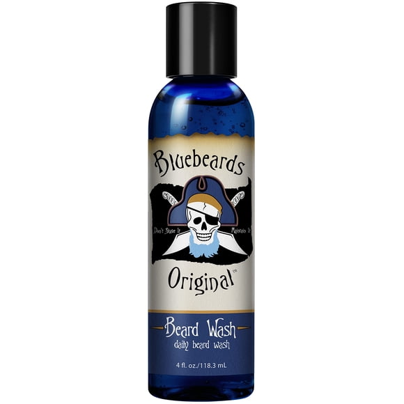 Bluebeards Original Beard Wash para hombres 4 oz. - Jabón natural para barba y humectante para barba con aloe y lima - Limpia profundamente, suaviza y acondiciona la barba y la piel debajo - Hecho en