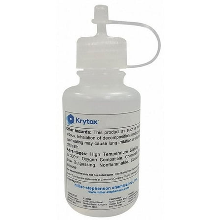 Krytox Lubricant, 4 oz., Dropper Bottle, PFPE, Colorless LDBGPL105