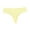 Fluorescence Yellow, variant on Women's Seamless Thong Panties, Plus Size Invisible G-String, Breathable Low Waist Sports Underwear