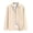 Beige, variant on Men's Button Down Waffle Shirt Jacket Casual Long Sleeve Shacket Lightweight Overshirts with Flap Pockets