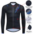thumbnail image 4 of Maillot de ciclismo de invierno X-TIGER, maillot térmico de polar de manga larga para hombre, ropa de ciclismo que mantiene el calor, camiseta de ciclismo de carreras, 4 of 5