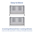 thumbnail image 6 of Simmons Kids Aria Full Size Portable Folding Crib - Greenguard Gold Certified, Grey, 6 of 11