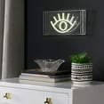 thumbnail image 6 of Eye 11.8" Contemporary Glam Acrylic Box USB Operated LED Neon Light, Yellow, 6 of 6