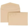 JAM Paper Wedding Invitation Set, Small, 3 3/8" x 4 3/4"- Ivory Card with Ivory Envelope Entwined Hearts, 100/pack