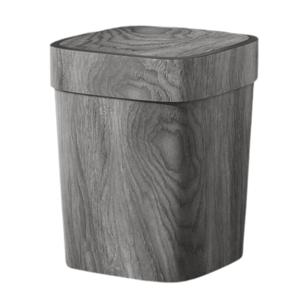 Contenedor de basura de cocina Cesta de papel Cesta de basura moderna antideslizante a prueba de fugas Cesto de basura Cubo de almacenamiento Cubo de L
