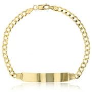 Decadence 14K Yellow Gold 4.50MM 7.50" Cuban 120 ID Bracelet