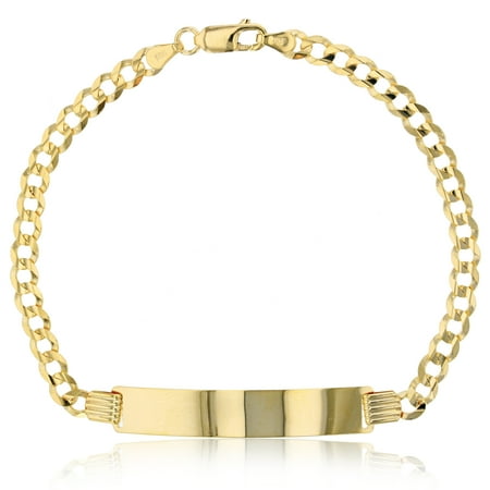 Decadence 14K Yellow Gold 4.50MM 7.50" Cuban 120 ID Bracelet