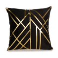 thumbnail image 2 of Fundas de almohada decorativas en negro y dorado, 45x45cm, fundas de cojín para sofá, decoración del hogar, funda de almohada para sala de estar, Juego de 4 Sincero Electrónica, 2 of 5