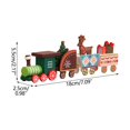 thumbnail image 3 of EUDIDV Xmas Decoration Ornaments Christmas Decorations Christmas Wooden Train Window Decoration Ornaments Christmas Gifts Christmas Figurines, 3 of 3