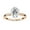 Rose Gold, variant on AFFY Solitaire Engagement Rings for Women Center 8.5x6.5mm Oval and Round Lab Created Moissanite Wedding Anniversary Ring Jewelry Gift for Her in 10K Solid Rose Gold Size-10