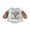 Café, variante sur ZAXARRA Barboteuse Bébé Garçon Nouveau-Né Décontractée Imprimé Lettre Bull Head Couleur Contrastée Manches Longues Justaucorps Mignon Vêtements Automne Hiver