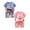 C-Light Pink & Red (4PC), variant on Boys Toddler Clothes 3-6 Months Girl Clothes Toddler Boy Tshirts and Shorts Set 4Pcs Baby Boy Clothing