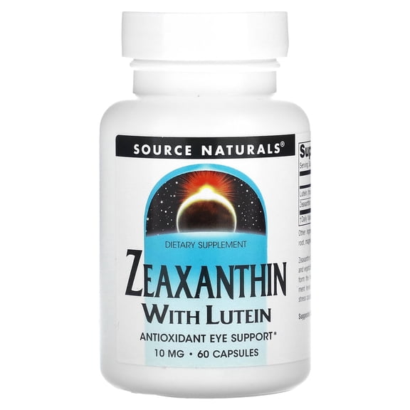Source Naturals Zeaxanthin with Lutein Antioxidant Eye Support 10 mg 60 Capsules