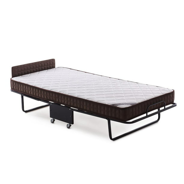 folding twin bed frame with wheels
