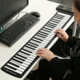 thumbnail image 3 of Rollo Portátil De 61 Teclas, Teclado De Música Suave Digital Electrónico Flexible De Silicona Piano Nuevo, 3 of 7