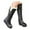 Black, variant on Platform Winter Knee High Boots Women Thicken Plush Warm Round Toe Snow Booties Pull on Tall Boots