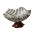 thumbnail image 3 of Bandeja para frutas y aperitivos con pedestal, práctica, elegante y multiusos, decoración para el hogar, centro de mesa, cocina, cumpleaños, hogar. Gris claro, 3 of 8