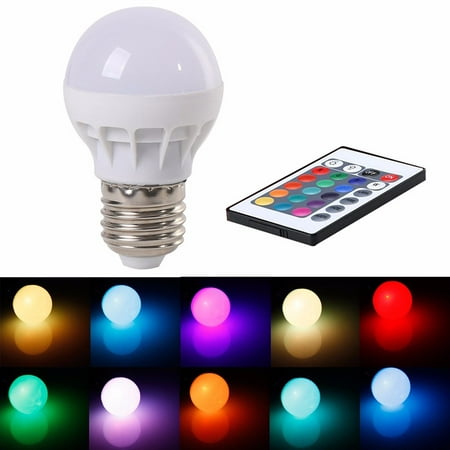 RGB LED Light Bulb - Color Changing with Remote