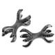 thumbnail image 3 of 2 piezas de micropedrería en forma de garra de águila, conectores para pulsera, color negro Negro metálico, 3 of 9