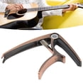 thumbnail image 4 of Acoustic Guitar Capo, Strong Spring Easy To Operate Trigger Capo  For 6 String Red Copper, 4 of 8