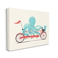 thumbnail image 4 of Stupell Industries Octopus Tandem Bicycle Animals & Insects Painting Gallery Wrapped Canvas Art Print Wall Art, 48 x 36, 4 of 8