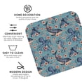 thumbnail image 4 of Disketp Underwater Animals And Flowers Funny Coasters,4 Pcs Leather Coasters With Holder, Perfect Housewarming Hostess Gifts,Protect Furniture From Water Marks Scratch And Damage, 4 of 9