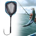 thumbnail image 3 of de Malla de Pesca Red de Aterrizaje de Pesca de Peces Agua Salada Agarre Antideslizante Poste Telescópico Duradero Red de Pesca Plegable para Tr 2 Secciones Azul Sunnimix Red de malla de pesca, 3 of 8