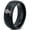 Black Dome Polish Tungsten, variant on Tungsten Lighthouse Tower Building Structure Light Band Ring 8mm Men Women Comfort Fit Black Dome Polished